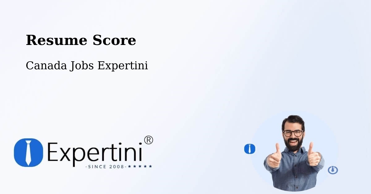 Resume Score & Job Description Match Tool – Ancaster - Canada Jobs Expertini